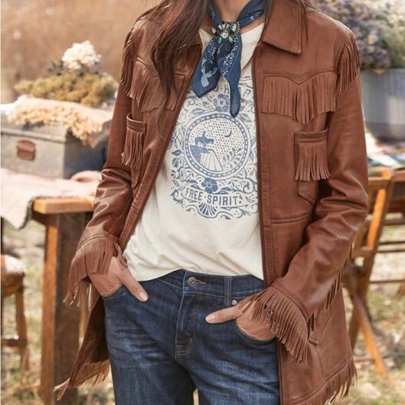 Gorgeous “Ellis” soft fringe leather jacket. New with tags from Sundance. - Picture 3 of 6